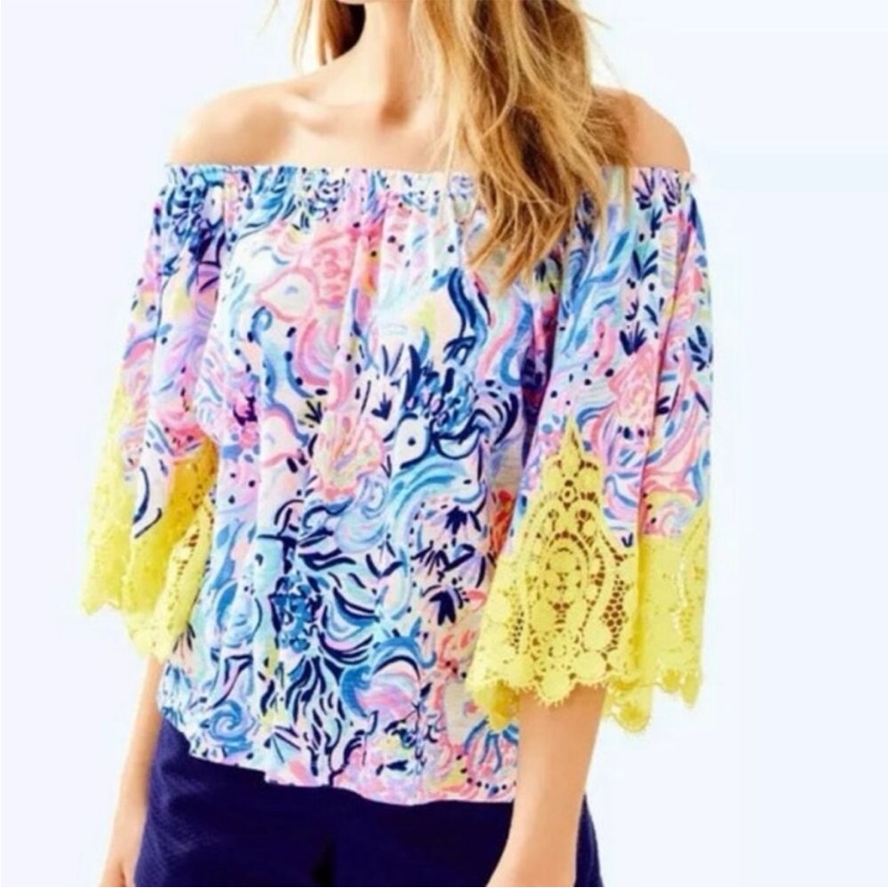 Lilly Pulitzer‎ Zaylee Top Size Small